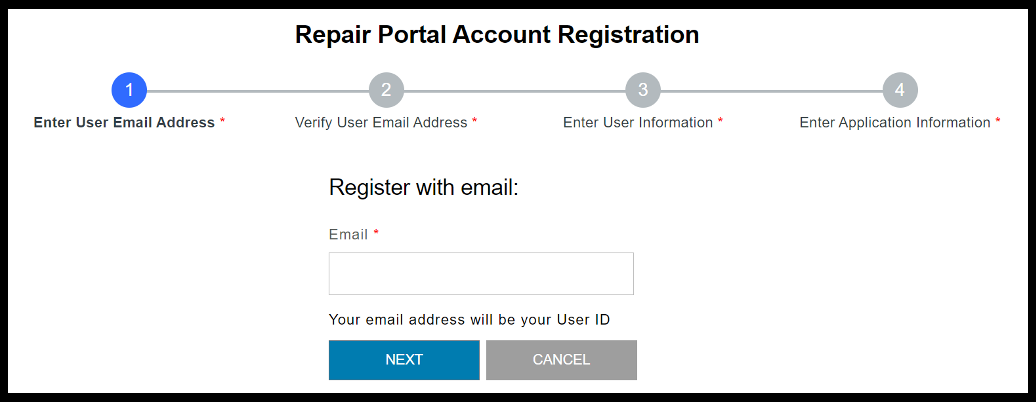 Captura de tela de registro para clientes 1