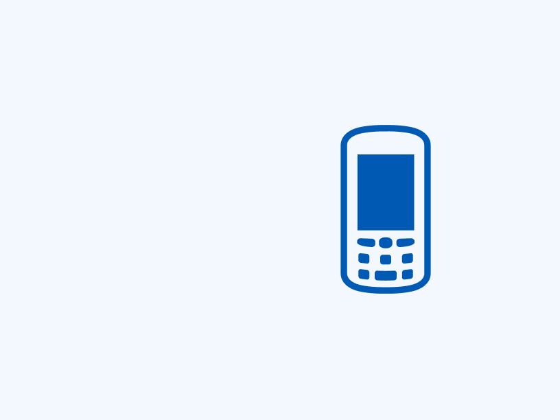 Mobile Computer Blue Icon