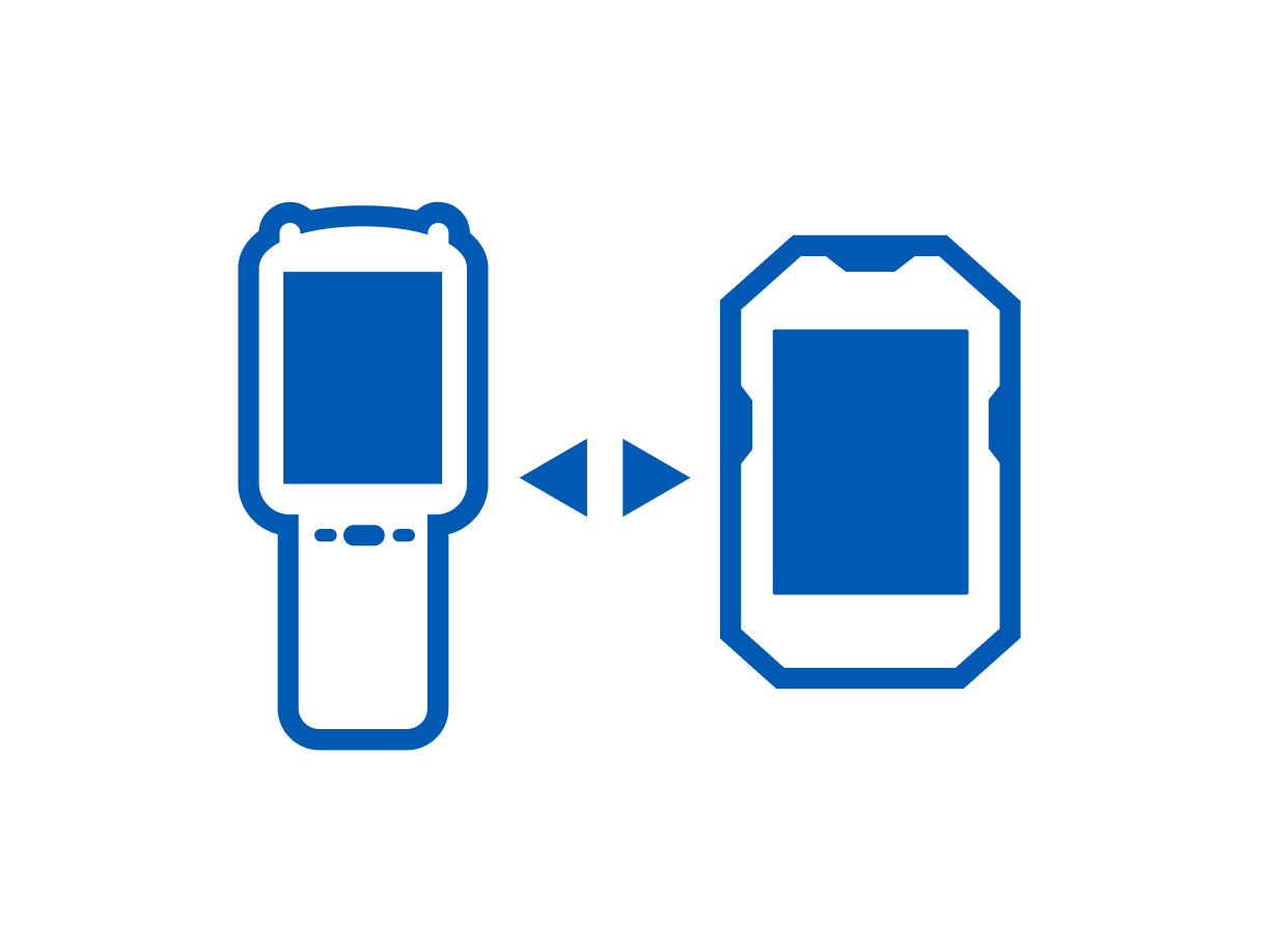 Software blaues Symbol
