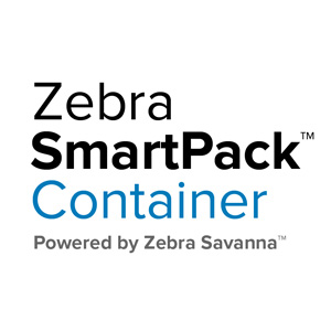 Logo Zebra SmartPack™ Container Powered by Zebra Savanna™