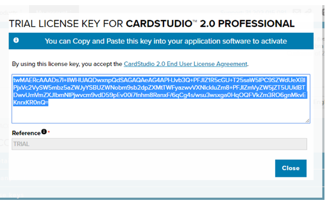 CardStudio Download and Activation Step 4
