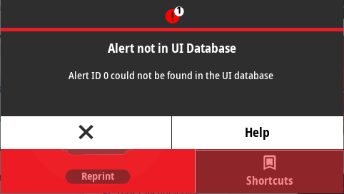 Alert not in UI Database