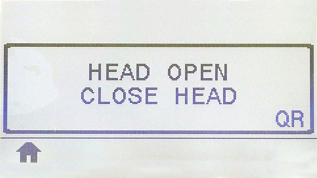 Head Open Close Head QR Error