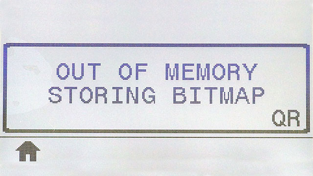 Out of Memory Storing Bitmap
