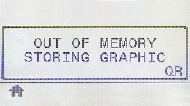Out of Memory Storing Graphic