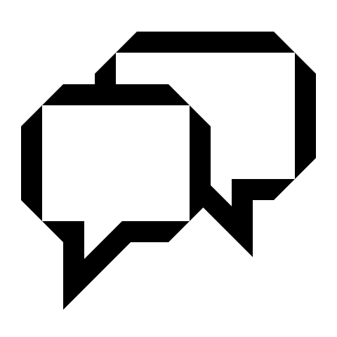 Zebra Communication Icon in Black PNG