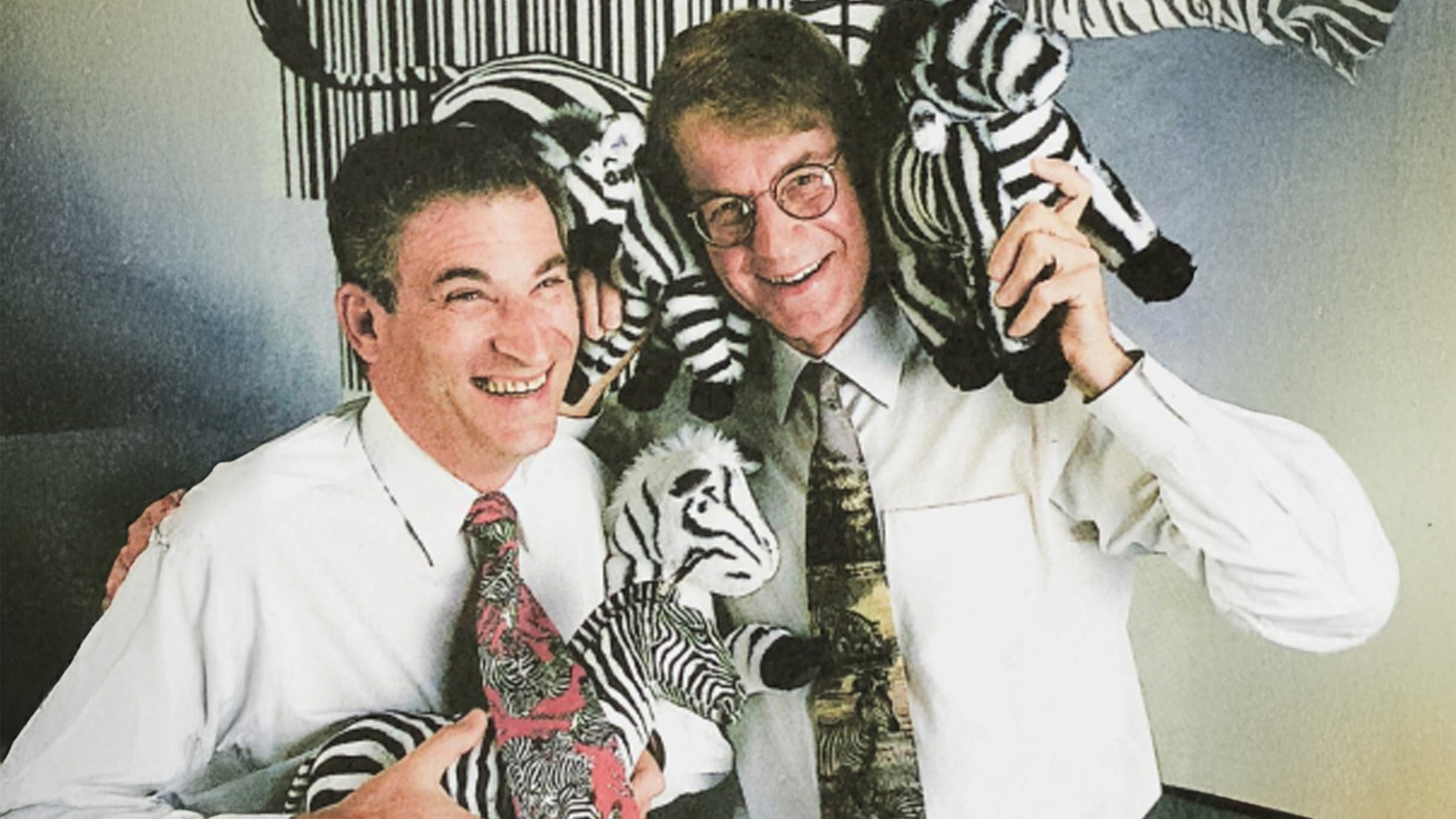 Zebra's founders Ed Kaplan and Gerhard Cless  Ed Kaplan and Gary Cless