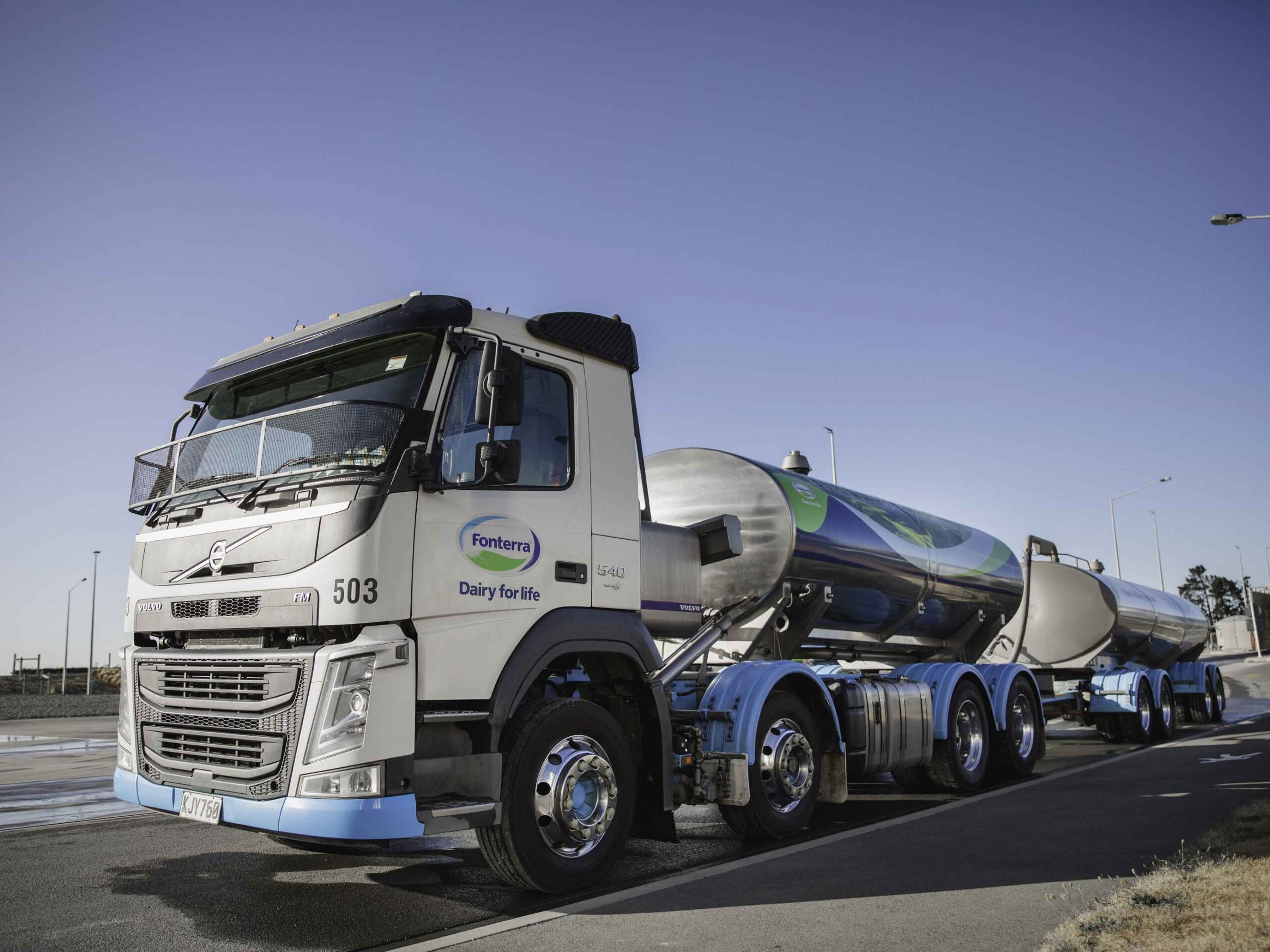 Fonterra Success Story Photo, 4x3, 3600 Fonterra's truck