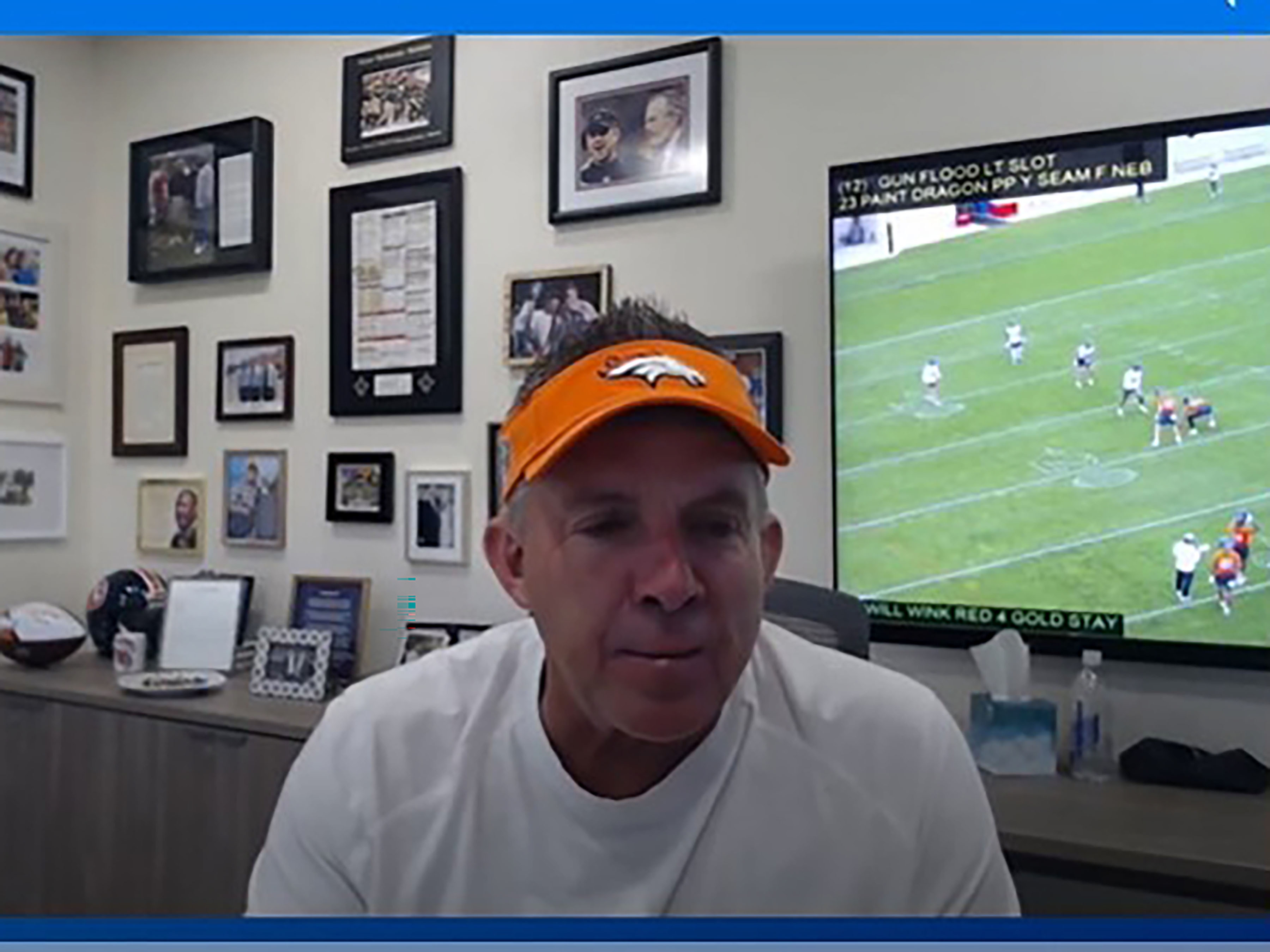 NFL Denver Broncos Coach Sean Payton on Zebra's Chalk Talk Podcast