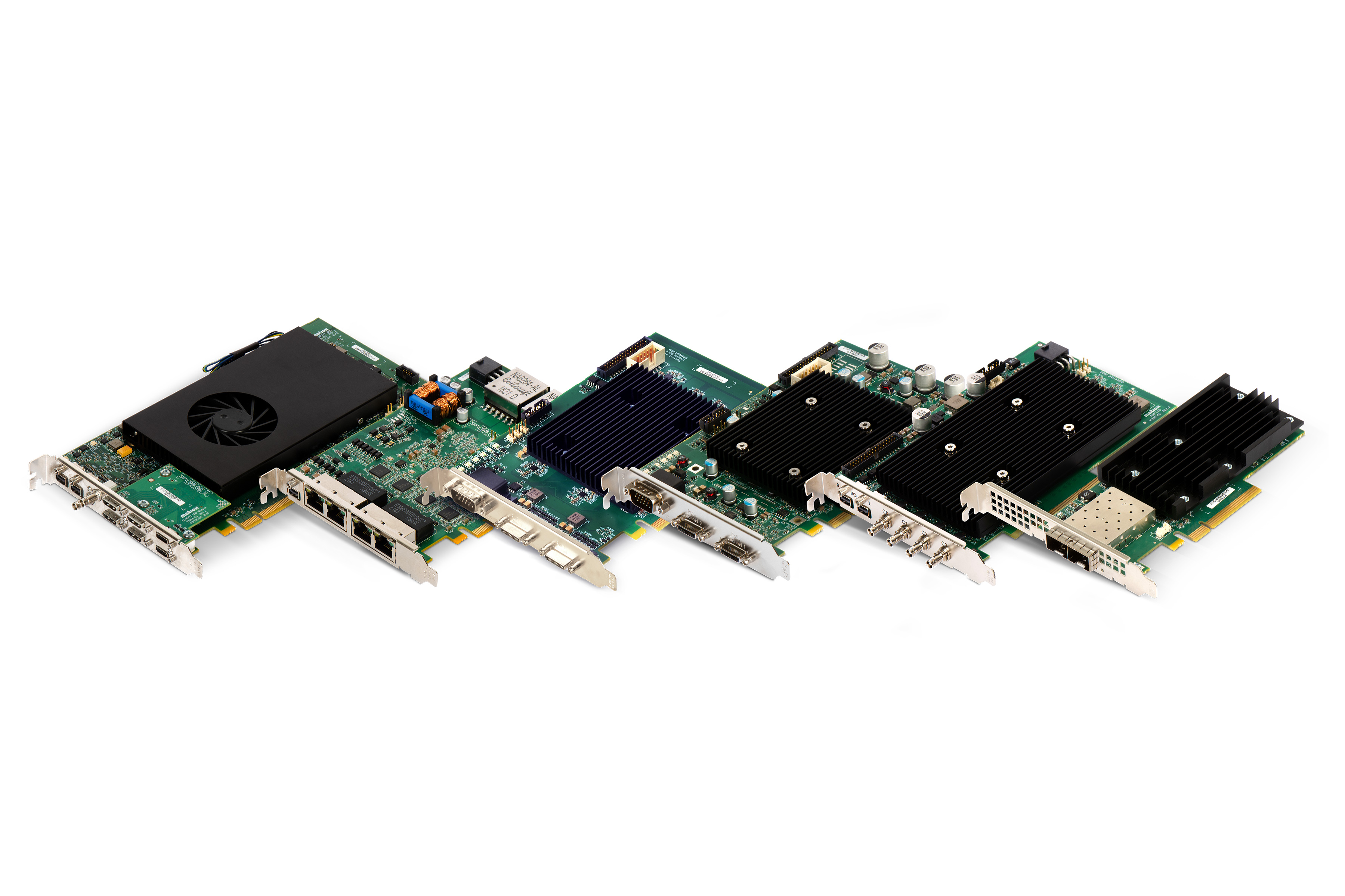 Group shot of Zebra frame grabbers and interface cards Group shot of Zebra frame grabbers and interface cards