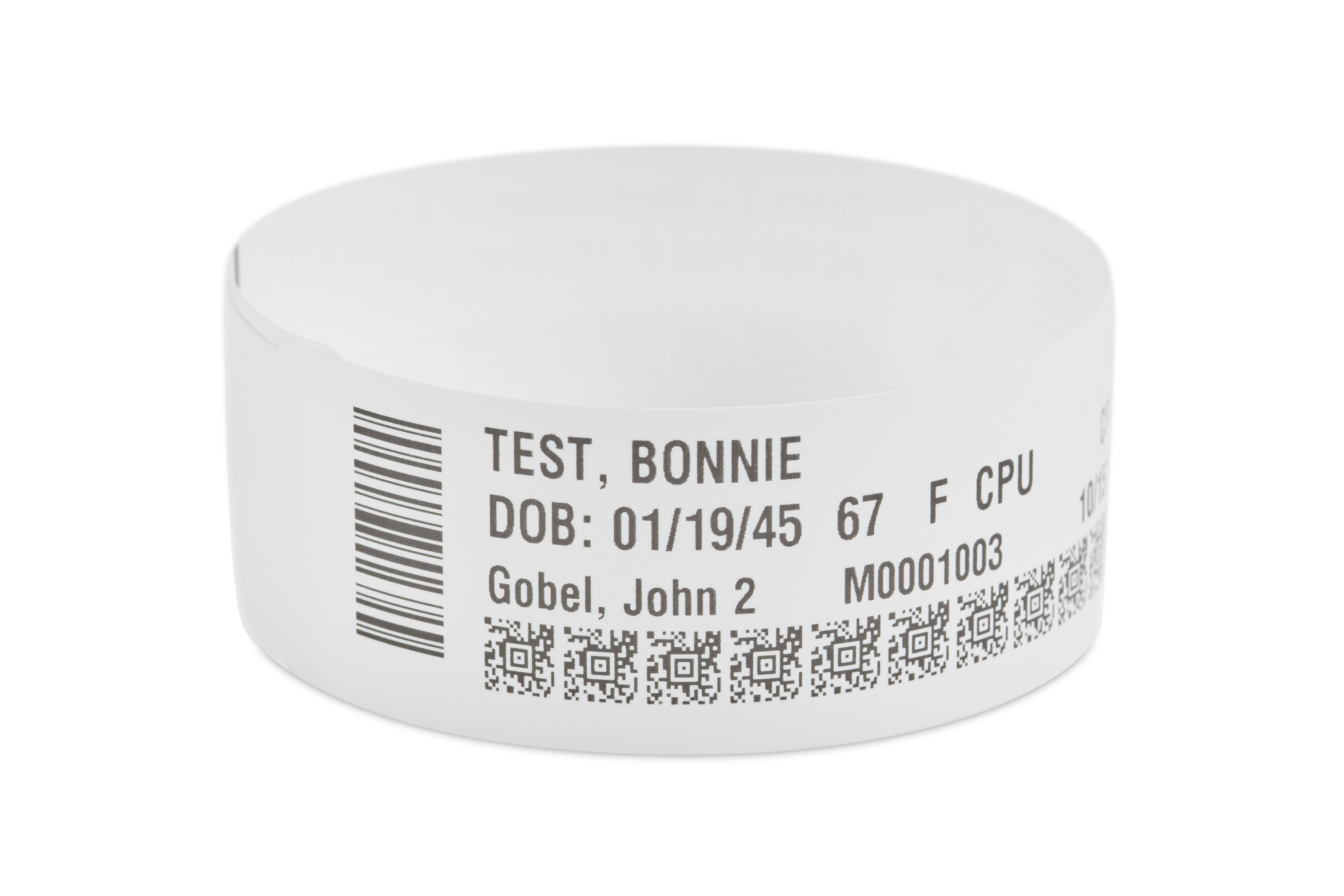 Patient ID Wristband. Patient ID Wristband.