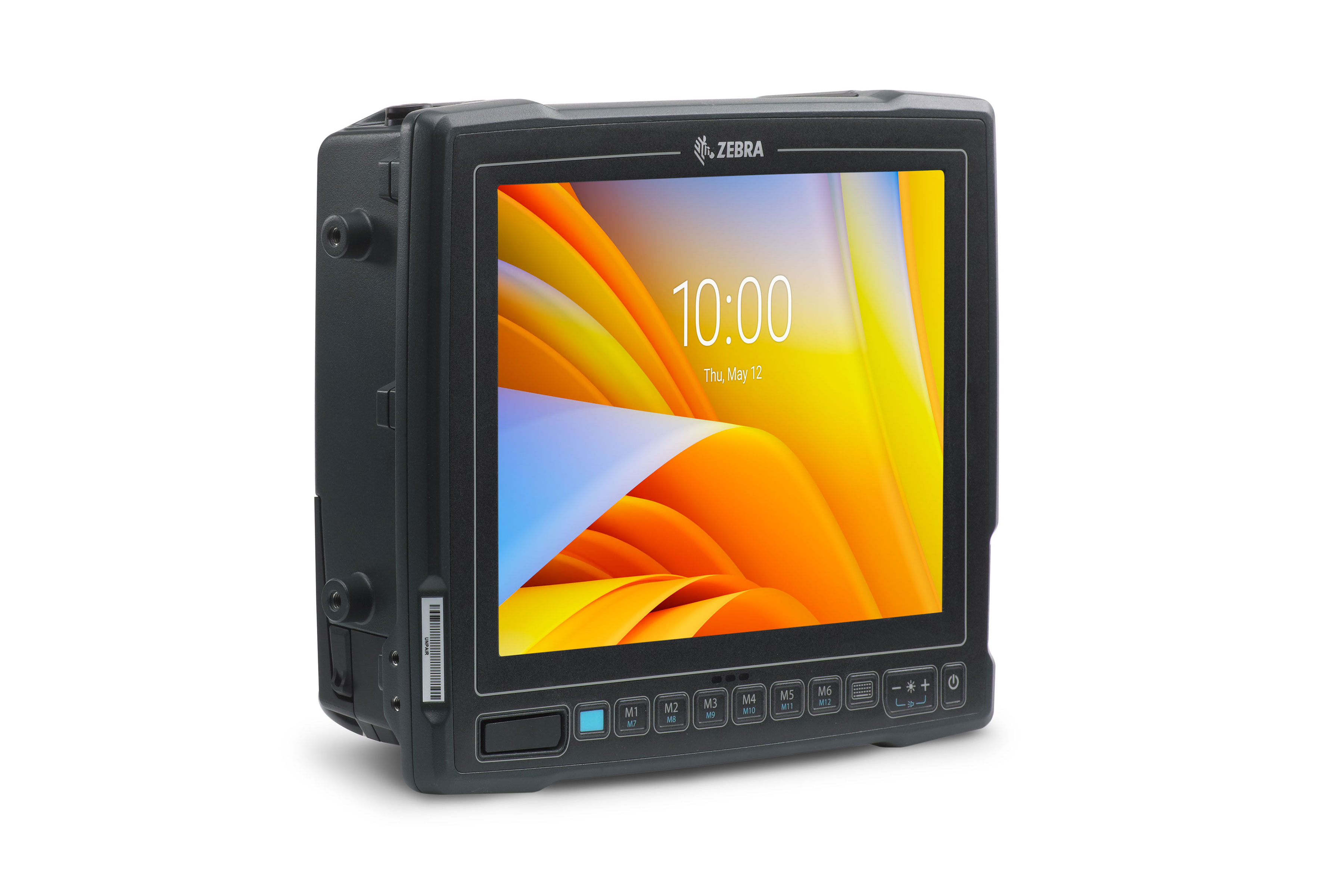 Right-facing front of Zebra VC80X Product Card in Black