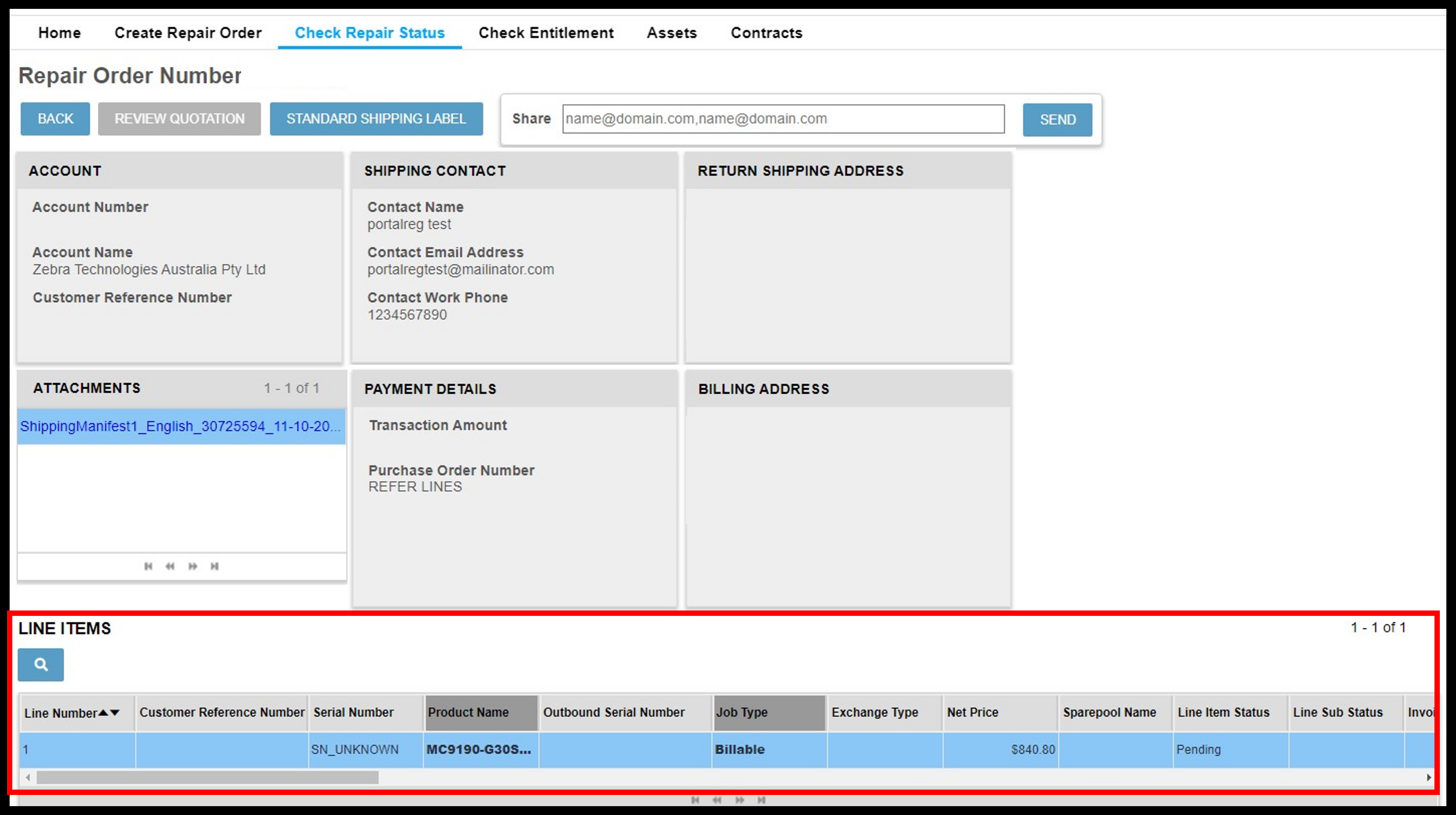 Visualizzare i dettagli della riparazione Screenshot 12