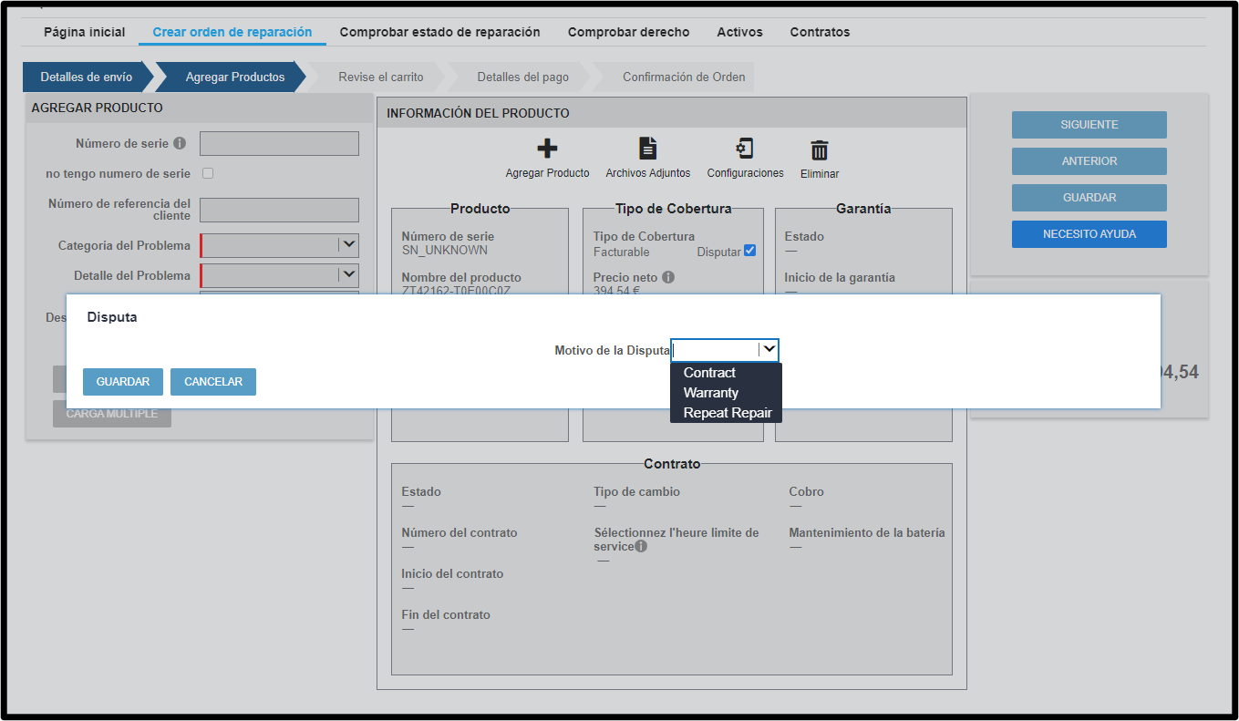 Disputar derechos del dispositivo, captura de pantalla 4