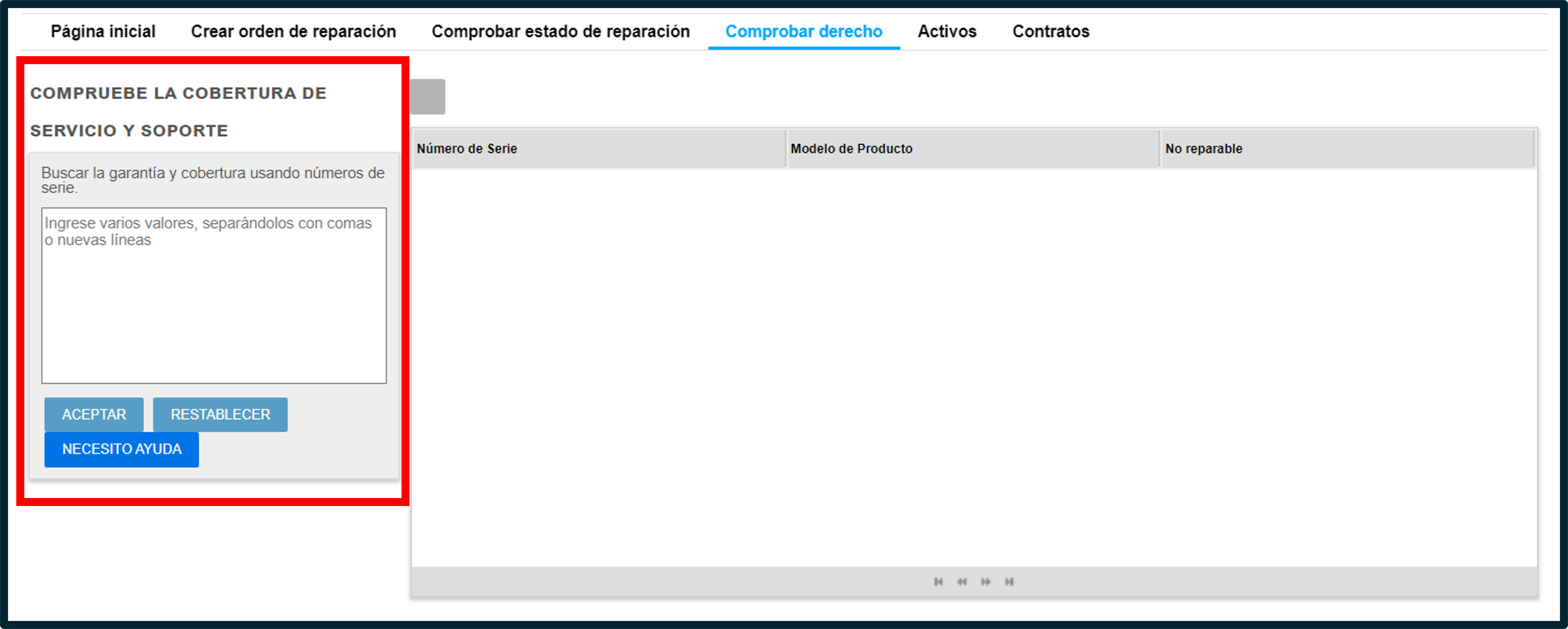 Introducción al portal de reparaciones, captura de pantalla 11