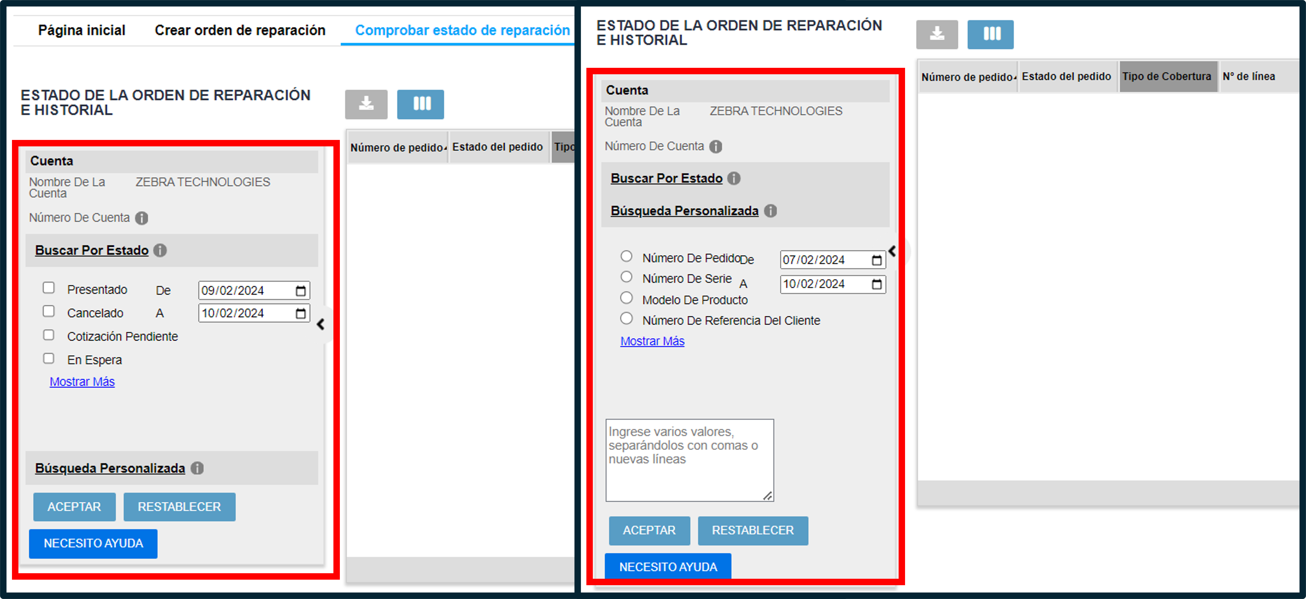 Introducción al portal de reparaciones, captura de pantalla 7