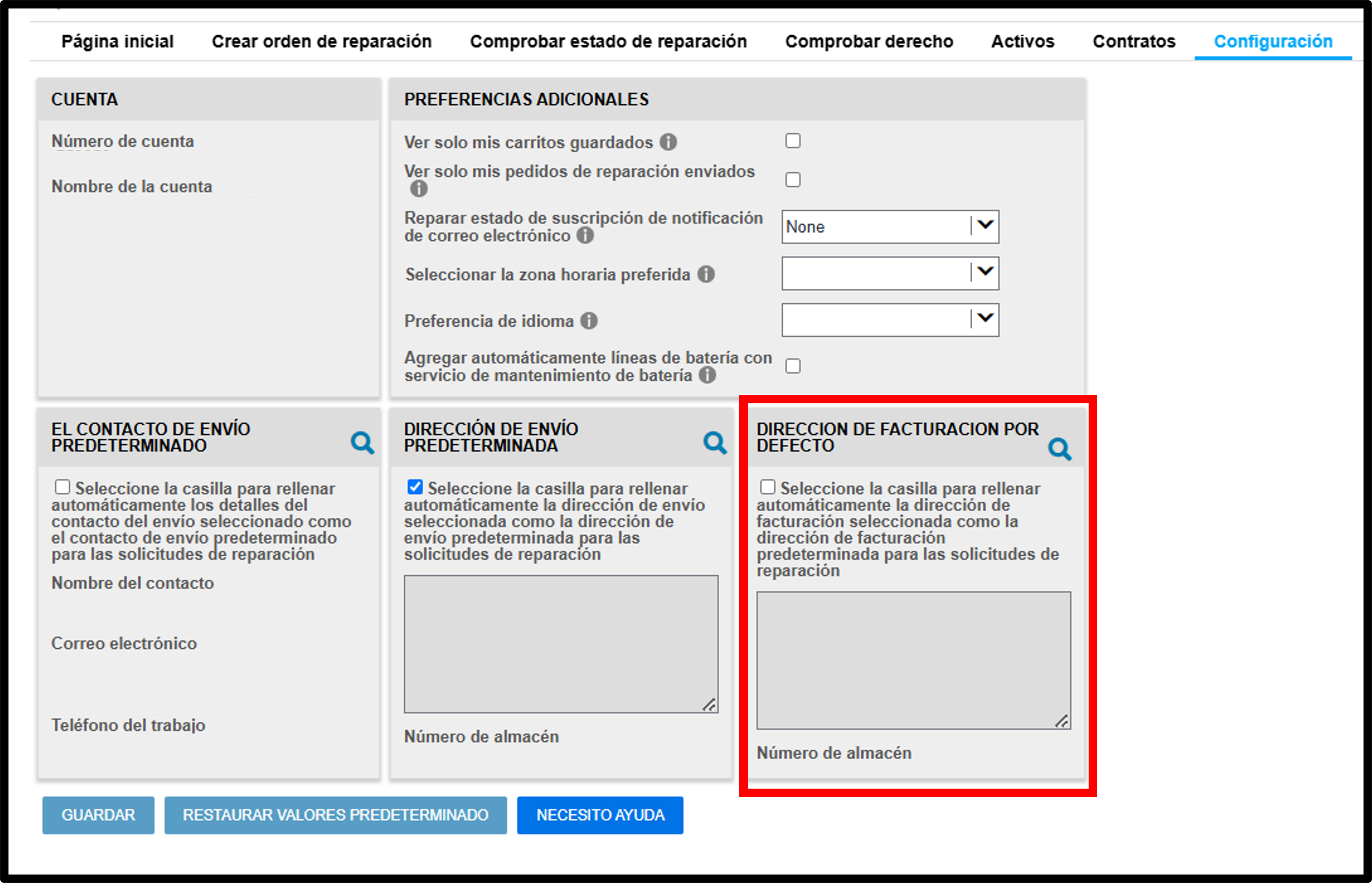 Guías de reparación de configuración del usuario, captura de pantalla 11