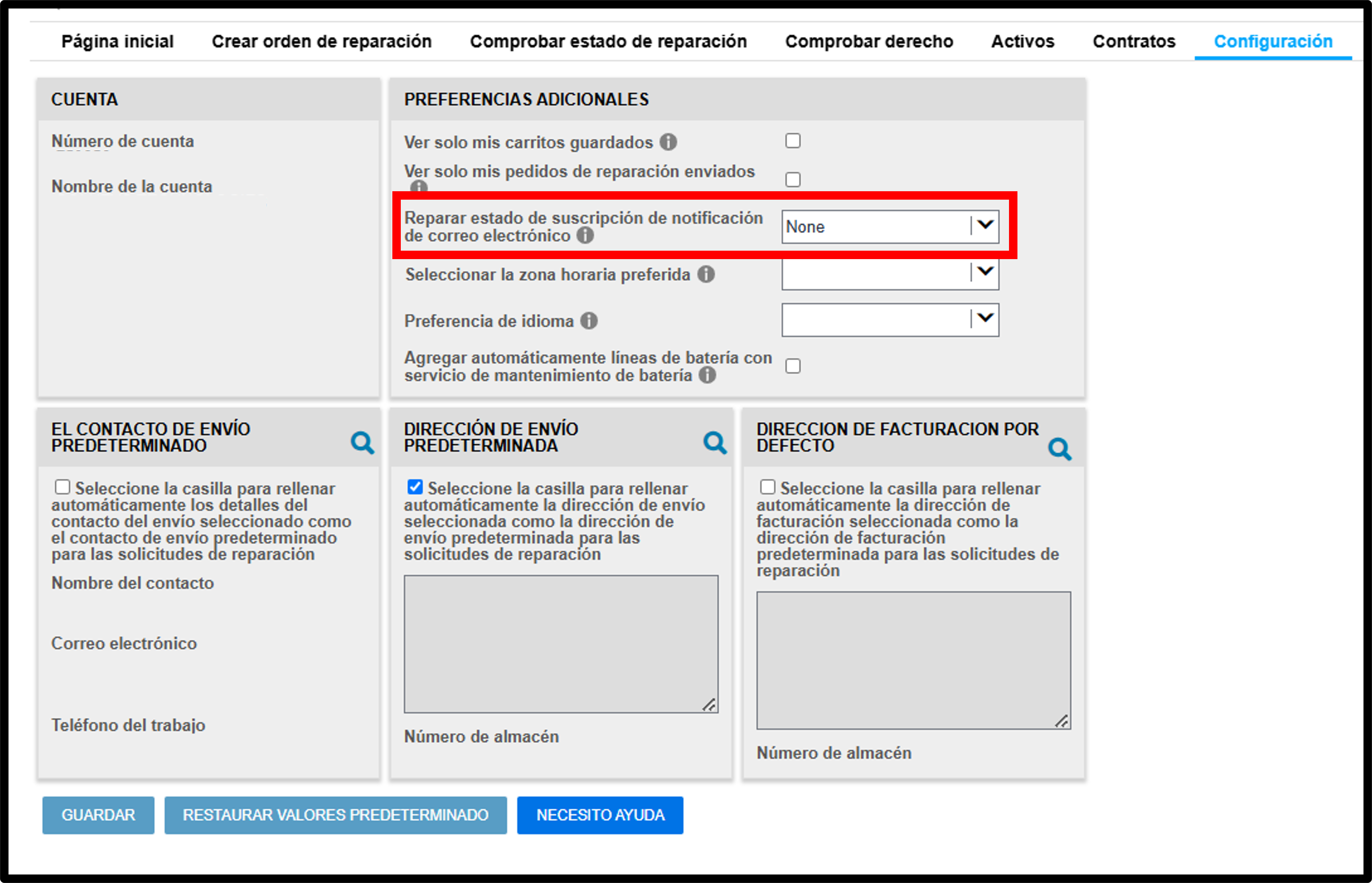 Guías de reparación de configuración del usuario, captura de pantalla 6