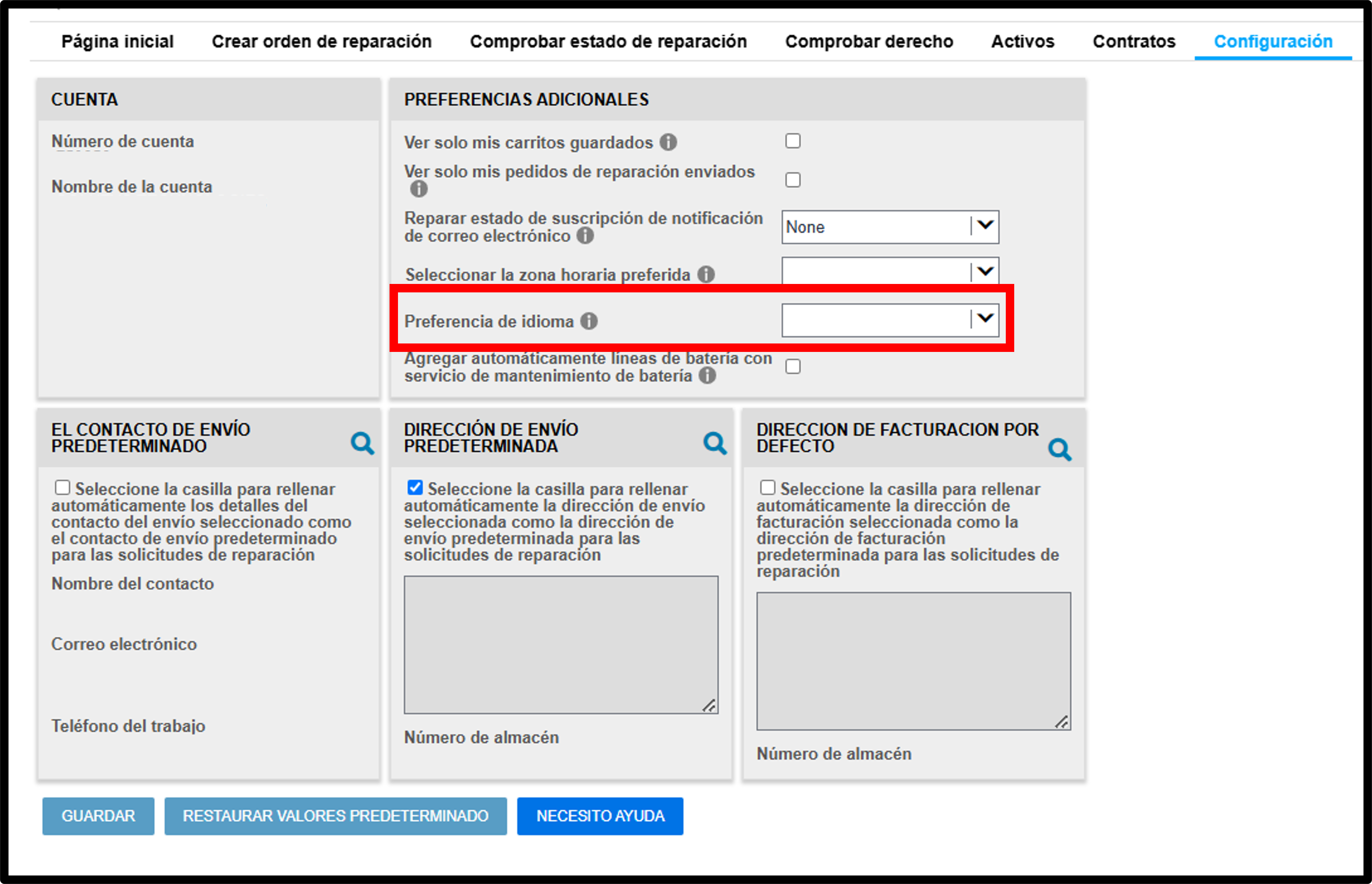 Guías de reparación de configuración del usuario, captura de pantalla 8