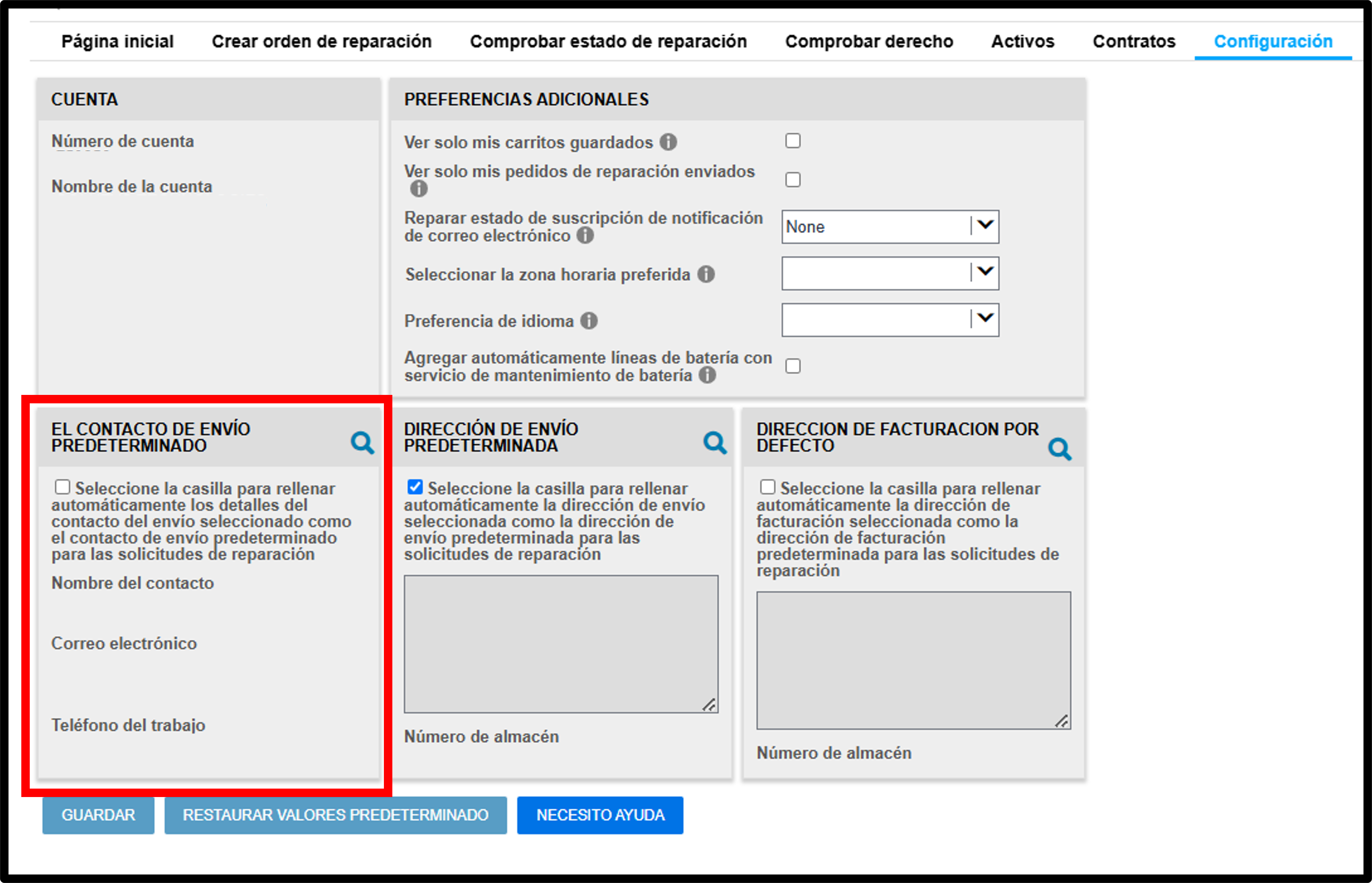 Guías de reparación de configuración del usuario, captura de pantalla 9